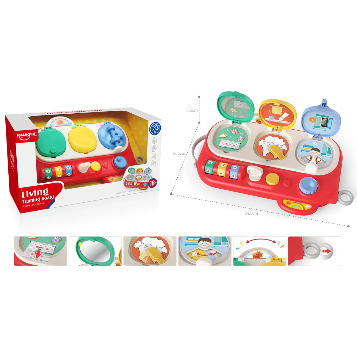 Puzzle Mini Busy Board for Baby Image