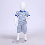 Striped Romper for Baby Boy Image