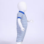 Striped Romper for Baby Boy Image