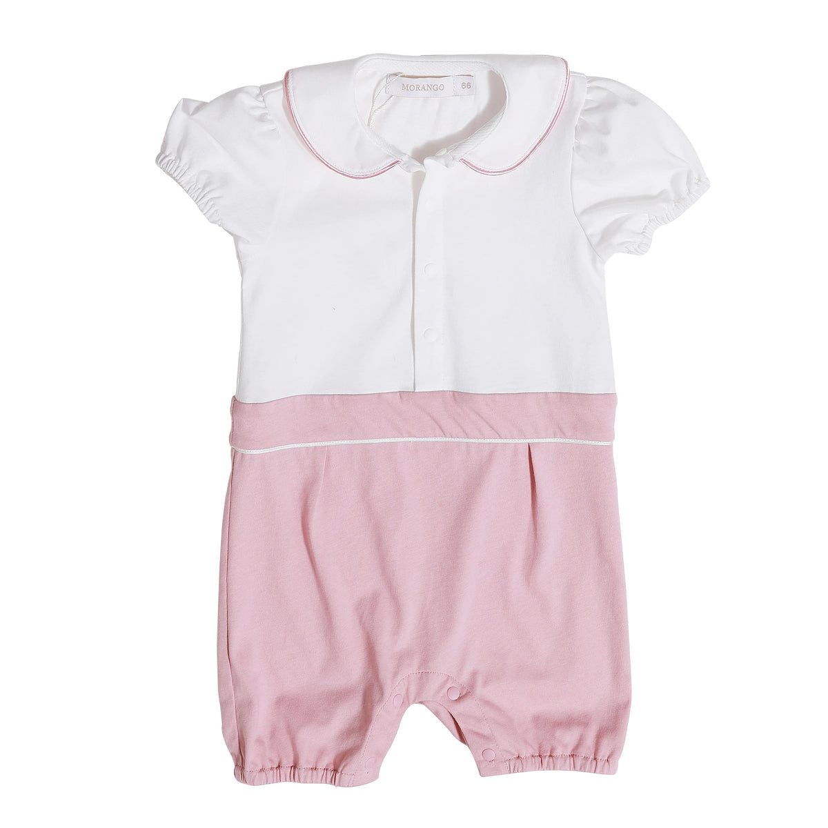 Color-Blocked Street Look Romper For Baby Girl Image