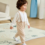 Color-Blocked Basic Romper For Baby boy Image