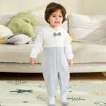 Color-Blocked Basic Romper For Baby boy Image