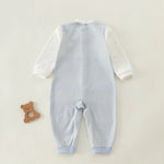 Color-Blocked Basic Romper For Baby boy Image