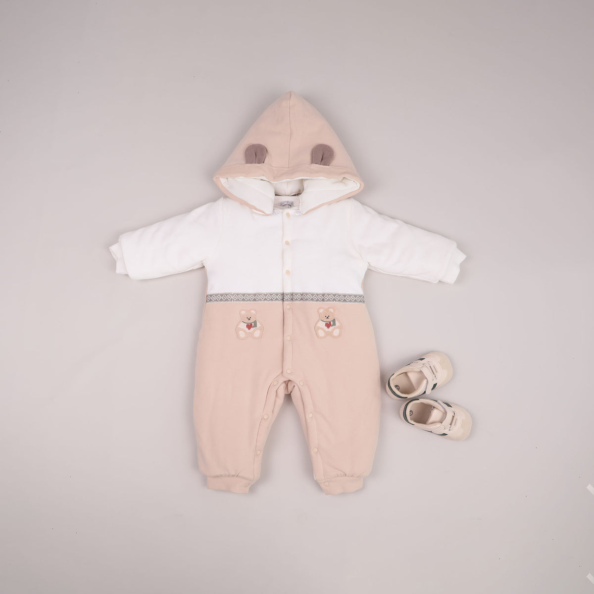 Color-Blocked Romper For Baby boy