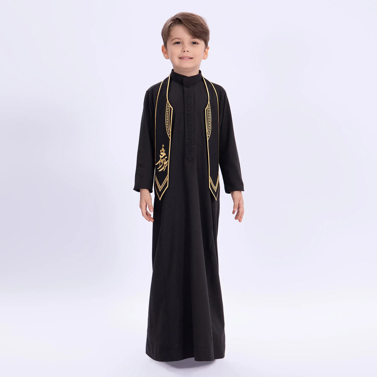 Embroidery Casual Scarf for Kids Image