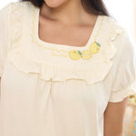 Embroidery Pajama Set 2Pc for Women Image