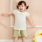 Floral T.Shirt and Plain Short For Baby girl Image