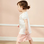 Floral T.Shirt and Plain Short For Baby girl Image