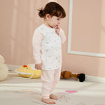 Printed Jacket and plain Pants Pajama For Baby girl Image