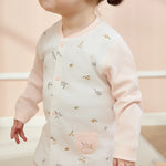 Printed Jacket and plain Pants Pajama For Baby girl Image