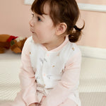 Printed Jacket and plain Pants Pajama For Baby girl Image