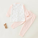 Printed Jacket and plain Pants Pajama For Baby girl Image
