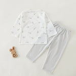 Printed T.Shirt and Checked Pants Pajama For Baby boy Image