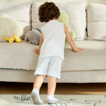 Printed Vest and Plain Shorts Pajama For Baby boy Image