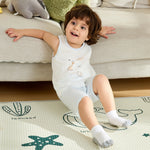 Printed Vest and Plain Shorts Pajama For Baby boy Image