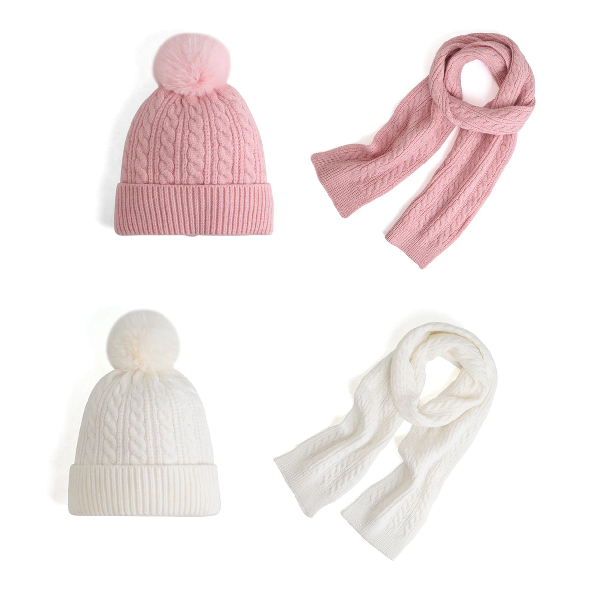 Set-2Pc (Scarf-Hat) for Girls