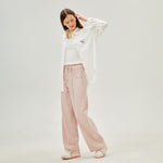 قميص مطرز بتصميم عصري مكون من قطعتين للنساء