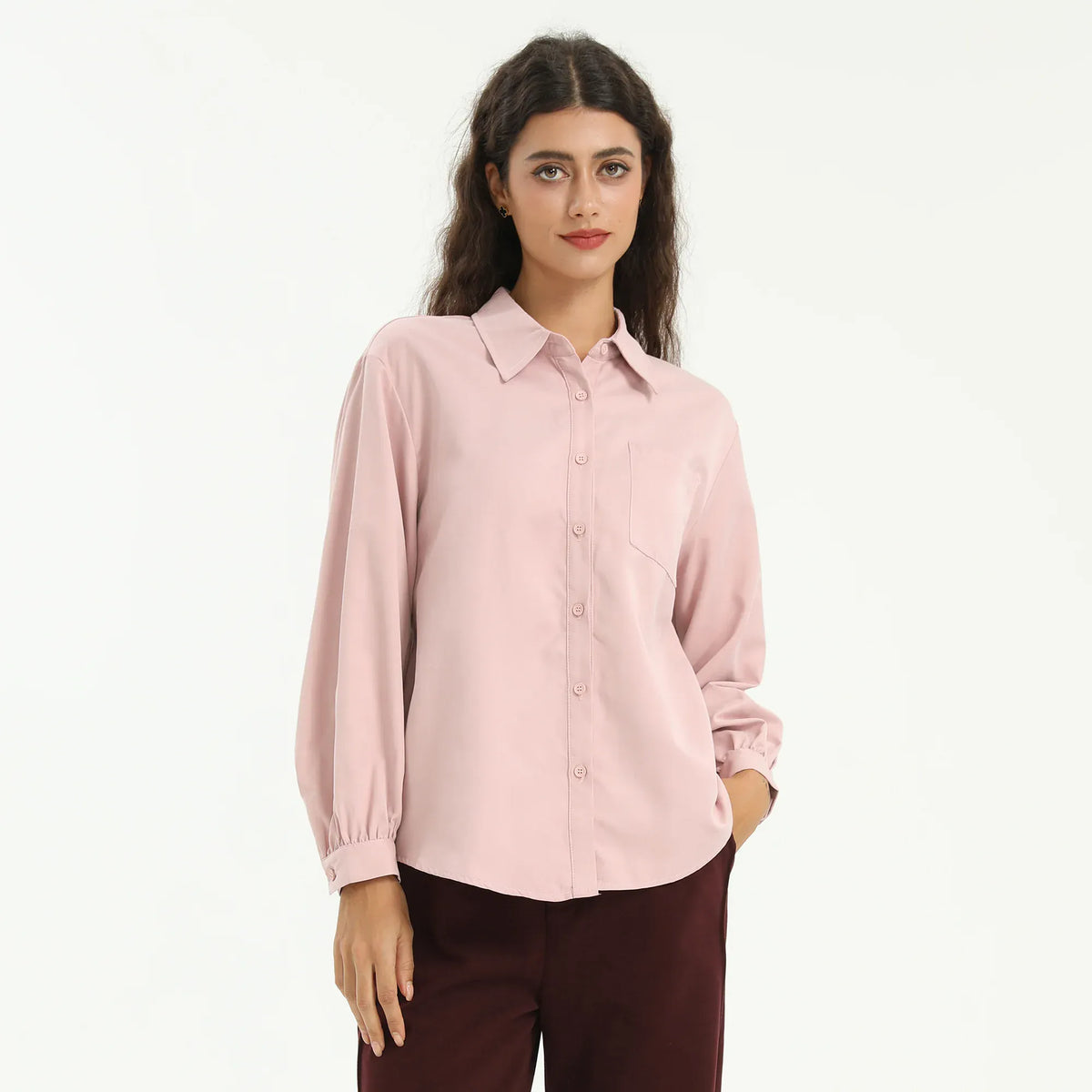 Elegant Plain Shirt for Women Image