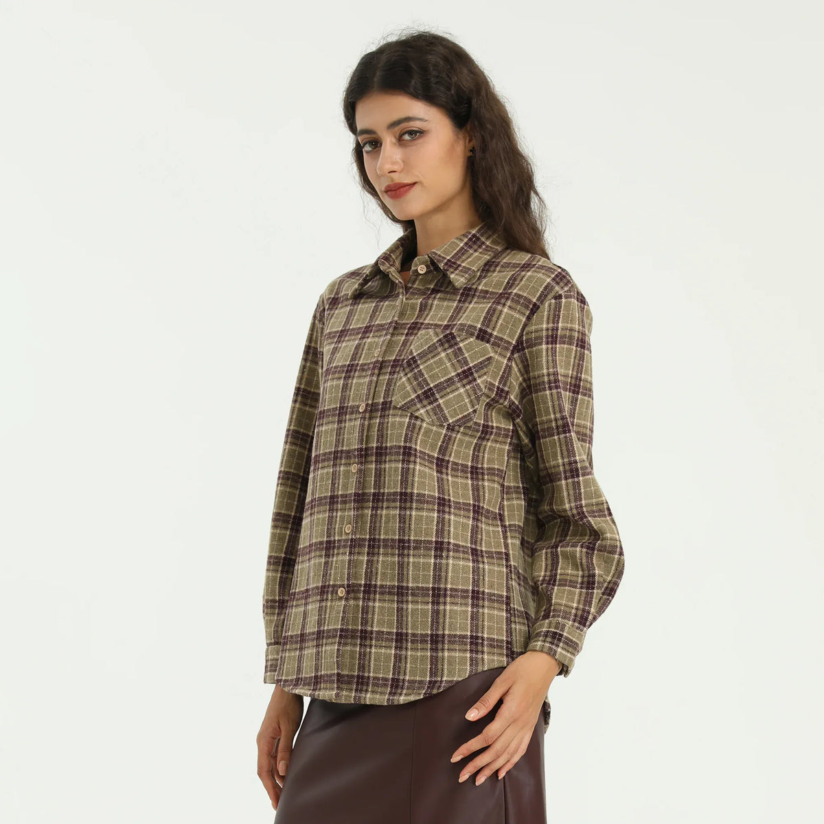 Elegant Checked Shirt for Women Image