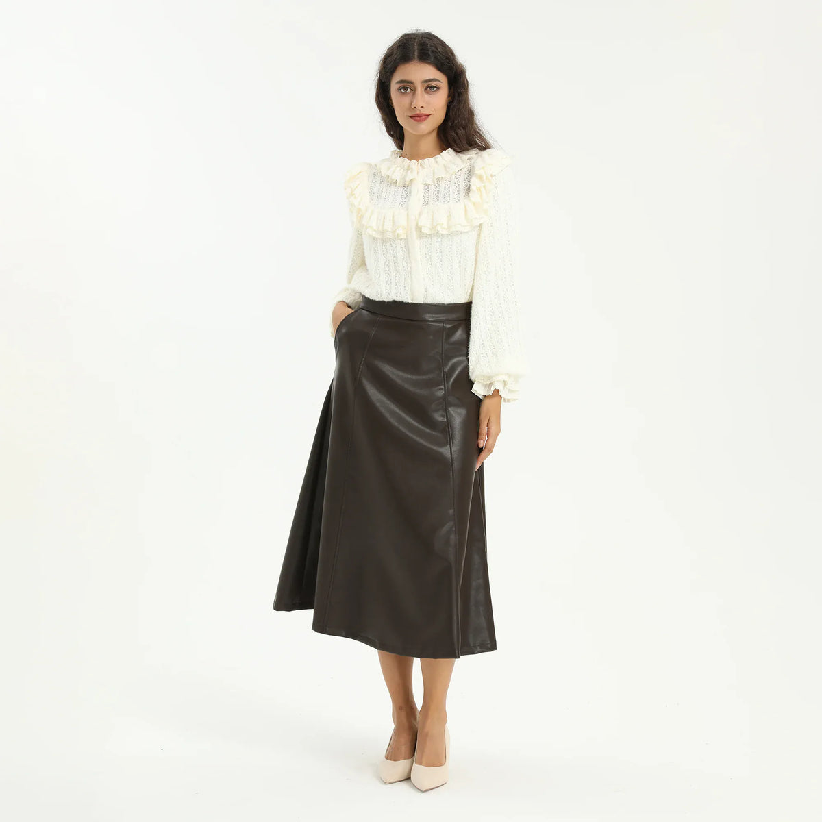 Elegant Jacquard Shirt for Women Image