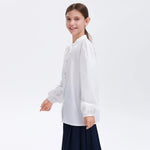 Embroidery Uniform Shirt for Girls Image