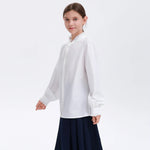 Embroidery Uniform Shirt for Girls Image