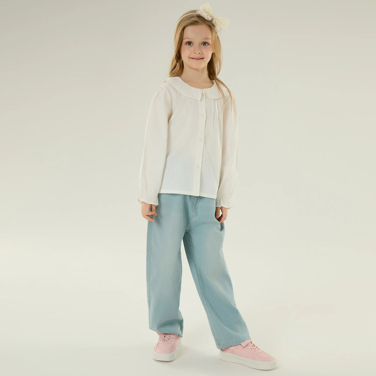 Jacquard Casual Shirt for Girls