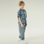 قميص كاجوال كاروهات للأولاد