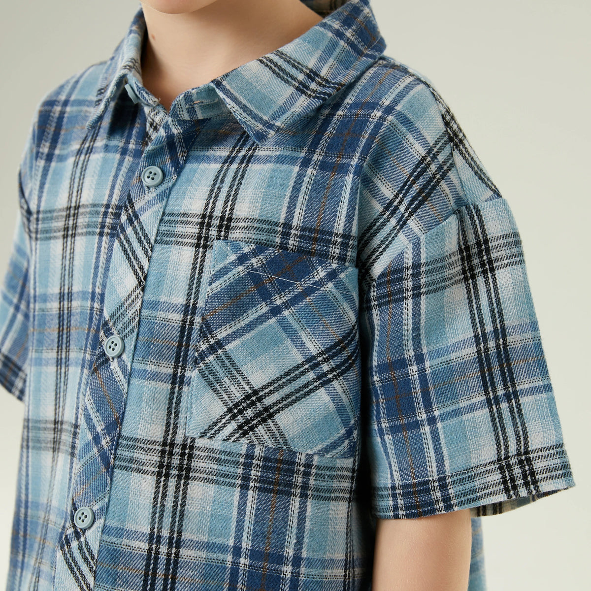 قميص كاجوال كاروهات للأولاد