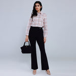 قميص كاروهات كاجوال للنساء