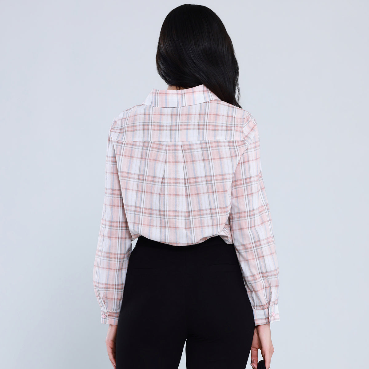 قميص كاروهات كاجوال للنساء