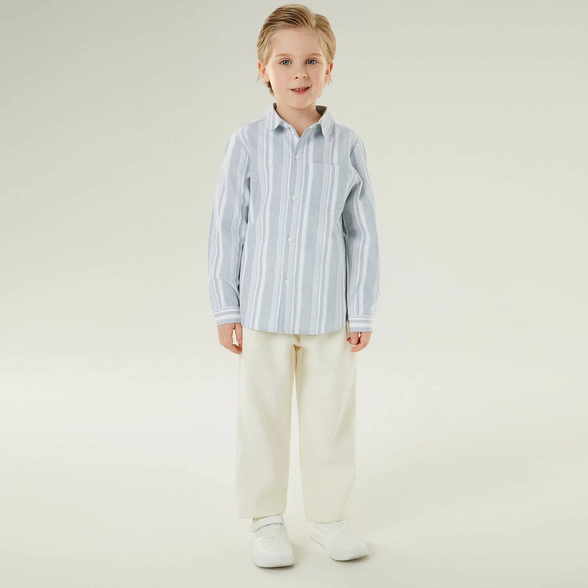 قميص عصري مخطط للأولاد