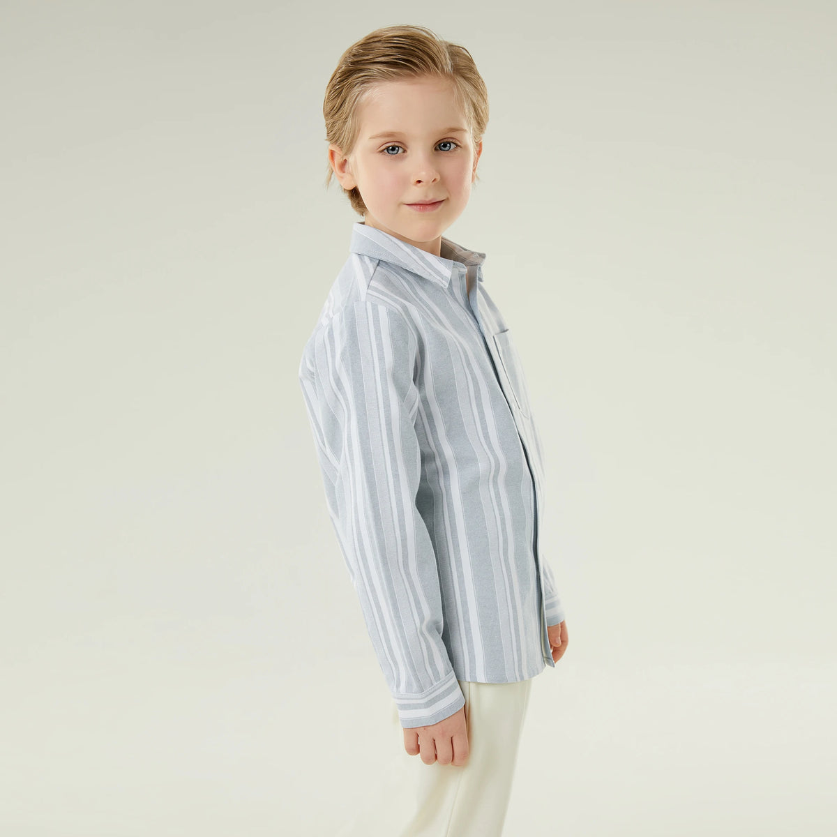 قميص عصري مخطط للأولاد