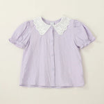 قميص بنمط الزهور للبنات