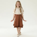 قميص بنمط الزهور للبنات