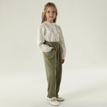 قميص بنمط الزهور للبنات