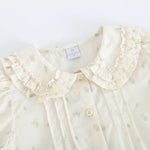 قميص بنمط الزهور للبنات المواليد