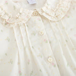 قميص بنمط الزهور للبنات المواليد