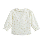 قميص بنمط الزهور للبنات المواليد