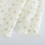 قميص بنمط الزهور للبنات المواليد