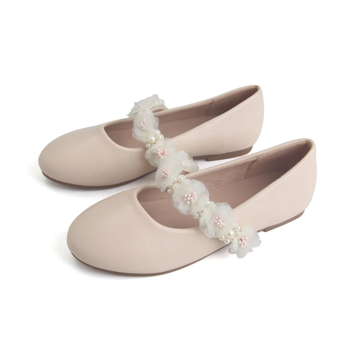 Beige Elegant Shoes for Girls Image