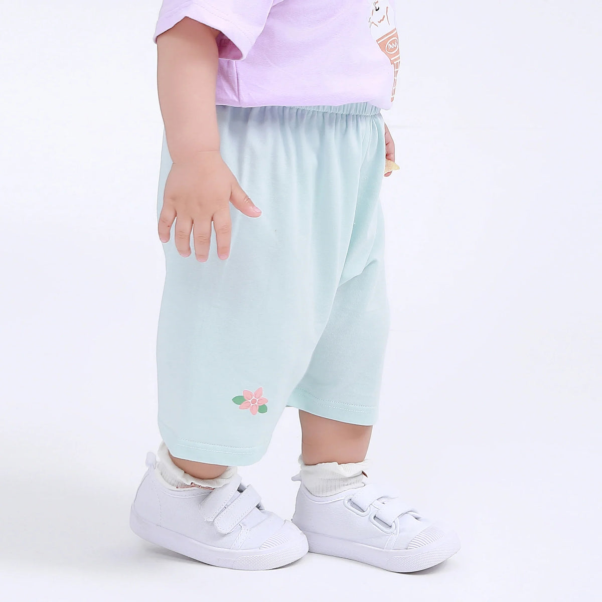 Floral Street Look Shorts for Baby Girl Image