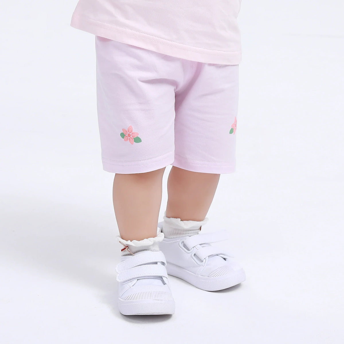 Floral Street Look Shorts for Baby Girl Image