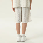 شورت كاجوال مزين بطباعة للأولاد