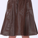 Casual Plain Skirt for Girls Image