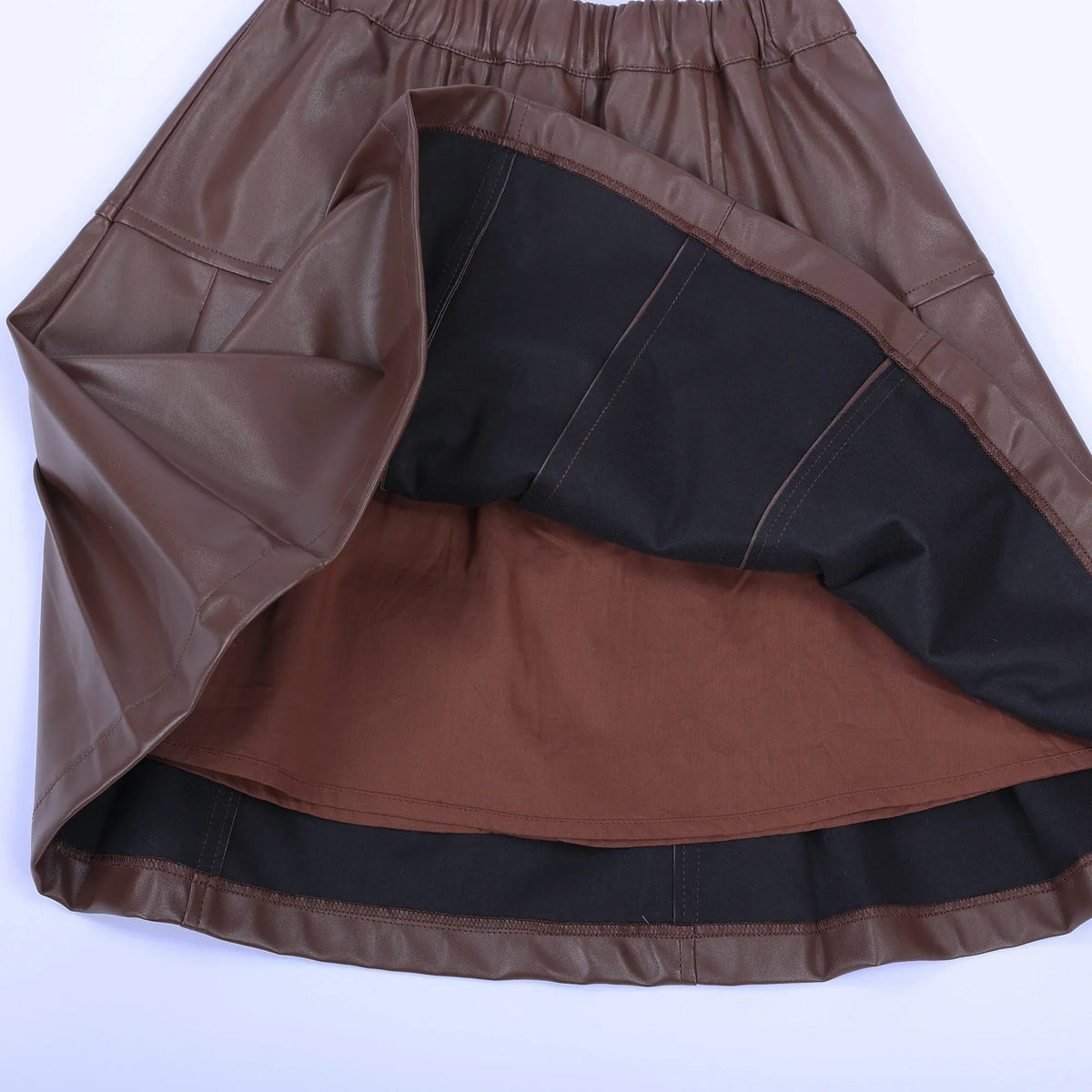 Casual Plain Skirt for Girls Image