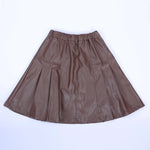 Casual Plain Skirt for Girls Image