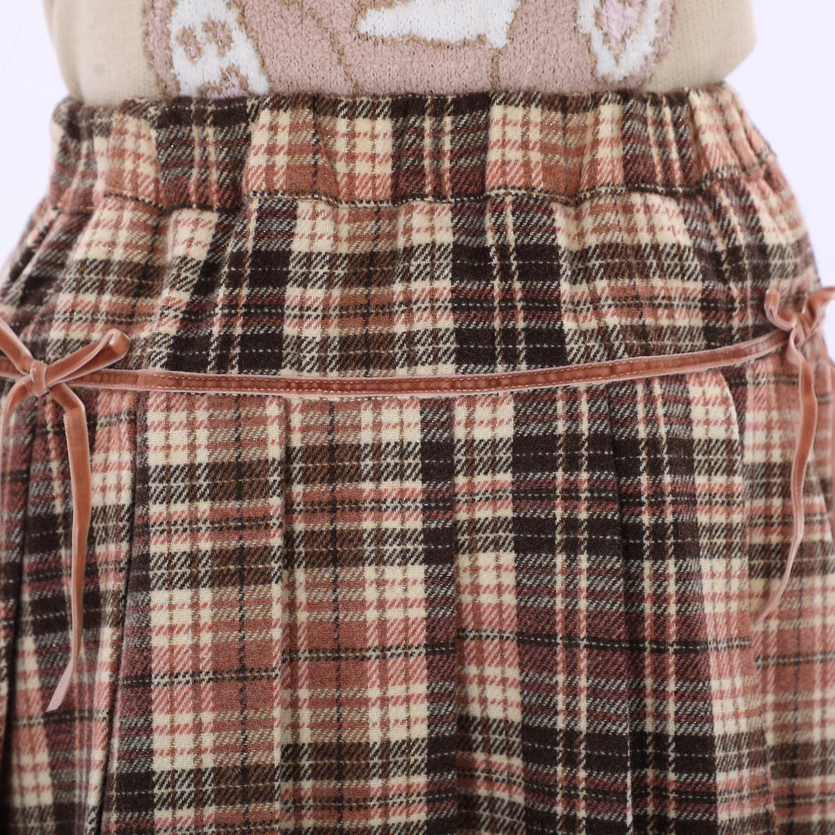 Casual Checked Skirt for Girls Image
