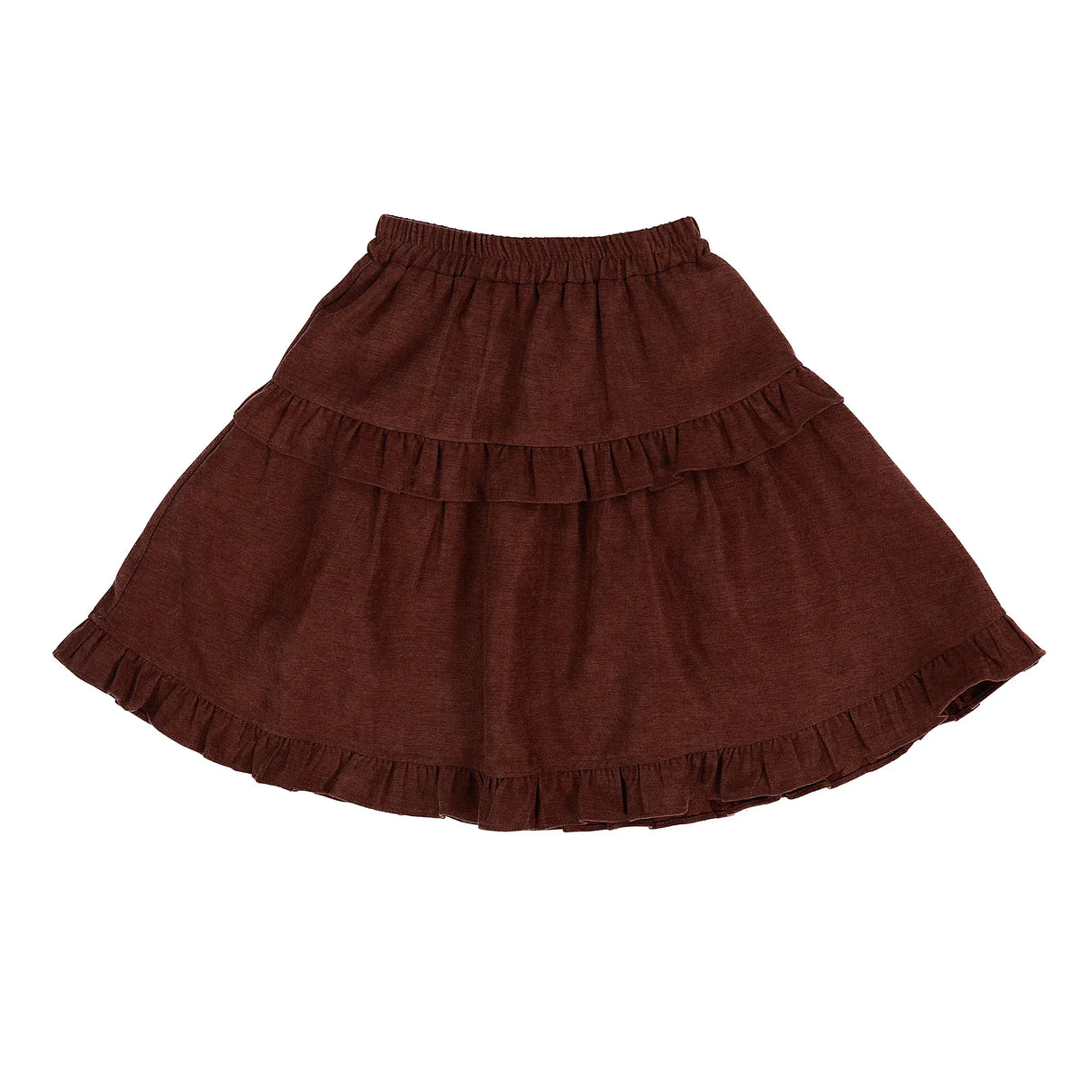 Casual Plain Skirt for Girls Image