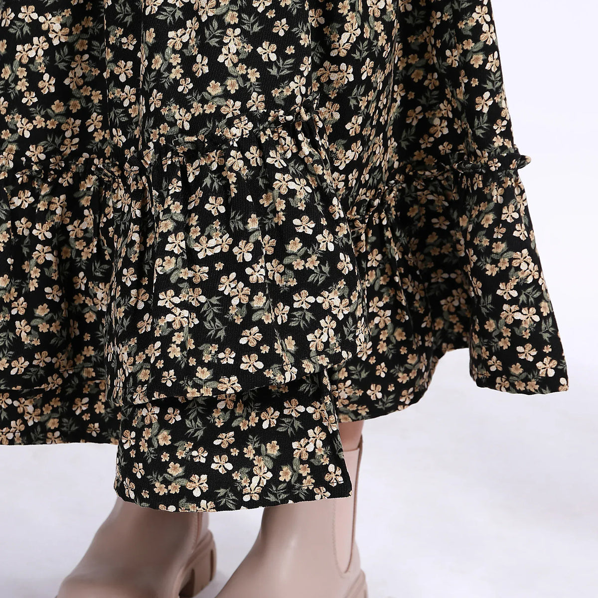 Casual Floral Skirt for Girls Image